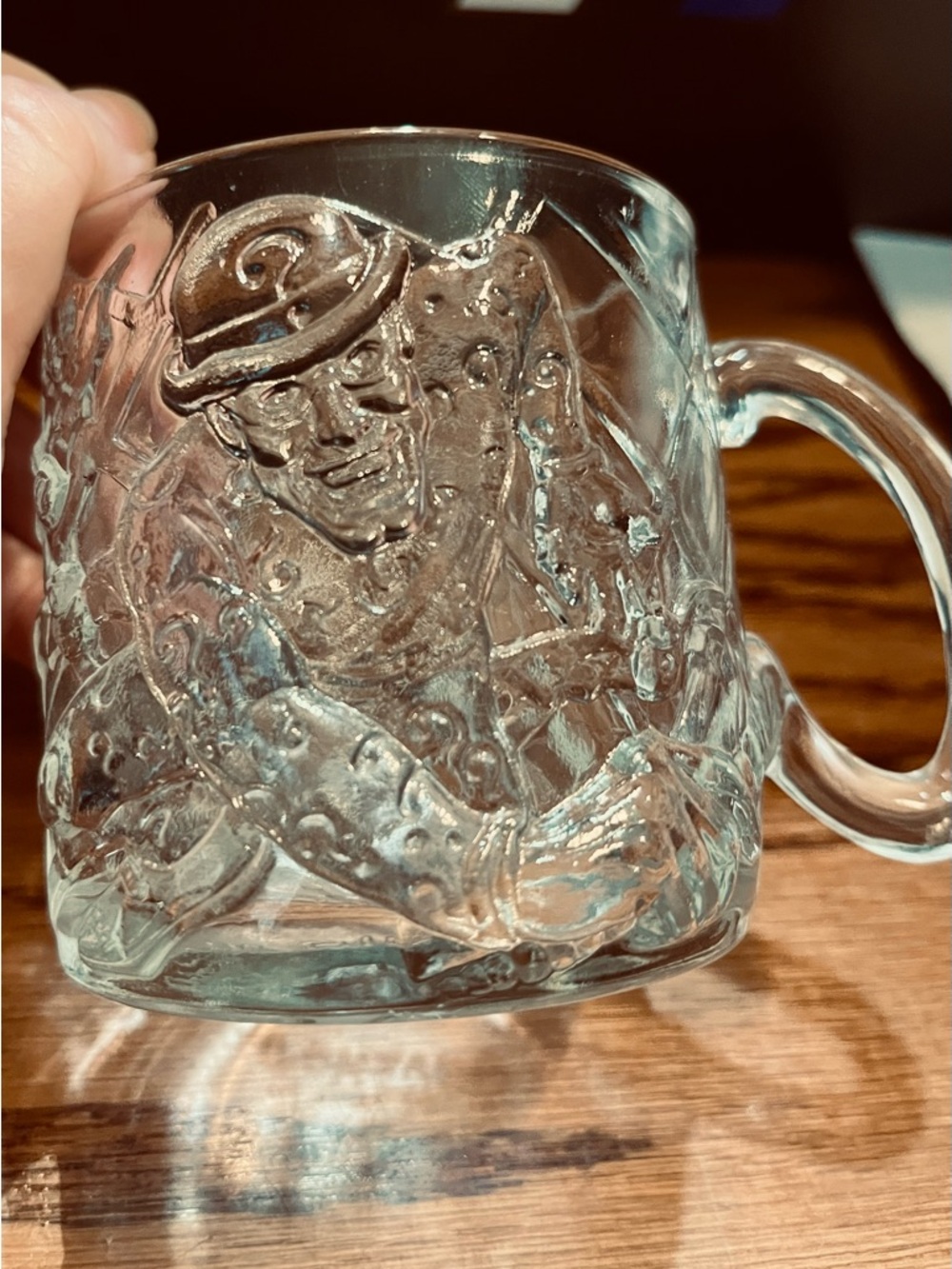 1995”The Riddler” McDonalds glass mug colle